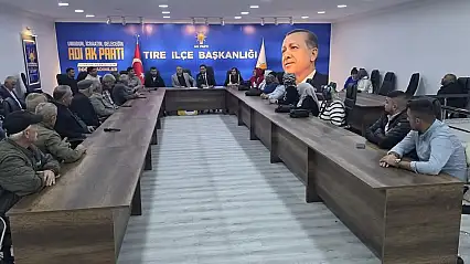 AK Parti Tire İlçe Teşkilatı Aylık Danışma Toplantısını Gerçekleştirdi
