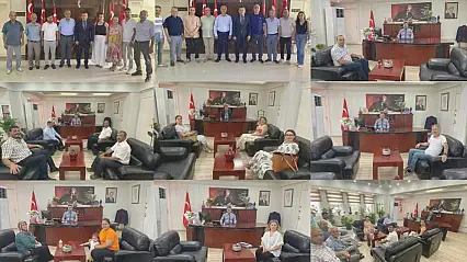 Kaymakam Hakan Yavuz Erdoğan'a Yeni Görevinde Ziyaretçi Akını Sürüyor