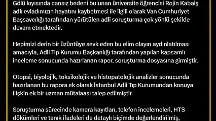 SON DAKİKA: Adalet Bakanı Yılmaz Tunç'tan Rojin Kabaiş açıklaması