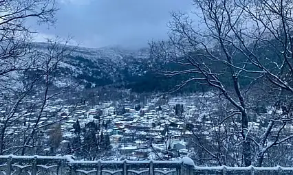 BOZDAĞ GELİNLİĞİNİ GİYDİ