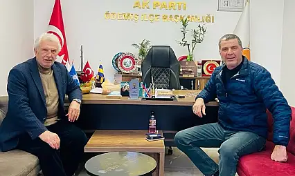 MEHMET ERİŞ'TEN ÖDEMİŞ AK PARTİ İLÇE BAŞKANI MURAT ÖNCEL'E ZİYARET