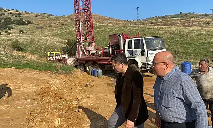 Ödemiş OSB'nin Su İhtiyacı İçin Sondaj Çalışmaları Yerinde İncelendi