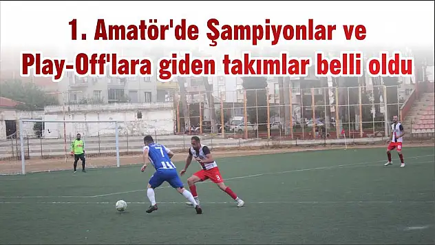 1. Amatör'de Şampiyonlar ve Play-Off'lara giden takımlar belli oldu