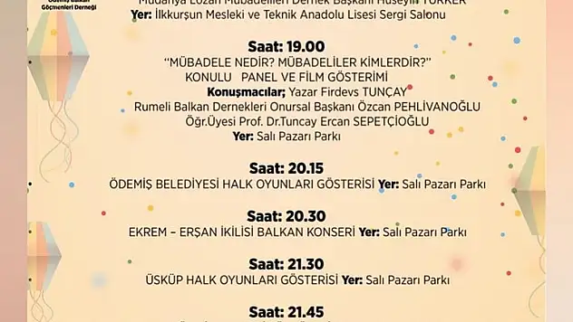 4. Ödemiş Balkan Şenliği yarın akşam 