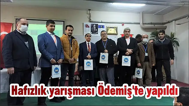 Hafızlık yarışması Ödemiş'te yapıldı