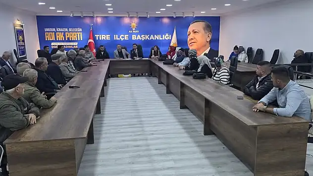 AK Parti Tire İlçe Teşkilatı Aylık Danışma Toplantısını Gerçekleştirdi