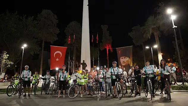 Avrupa Hareketlilik Haftası bisiklet sürüşü Tire’de büyük ilgi gördü