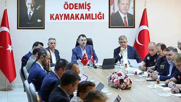 Bakan Murat Kurum Yangın Bölgesinde İncelemelerde Bulundu