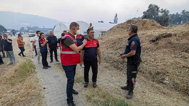 Başkan Tugay Ödemiş'te Yangın Bölgesinde