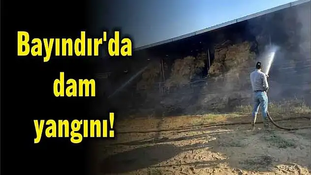 Bayındır'da dam yangını!