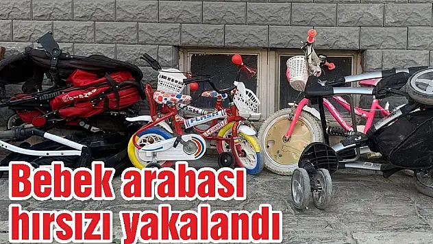 Bebek arabası hırsızı yakalandı