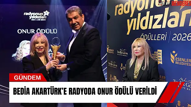 Bedia Akartürk'e radyoda onur ödülü verildi