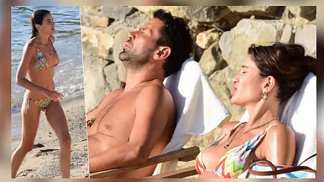 Berrak Tüzünataç tatilin keyfini çıkartıyor