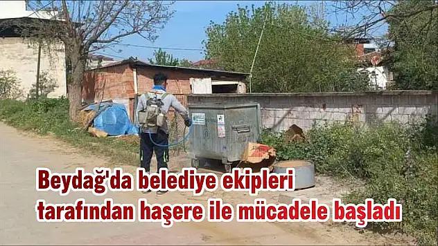 Beydağ'da belediye ekipleri tarafından haşere ile mücadele başladı