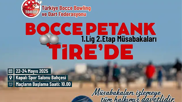 Bocce Petank 1. Lig 2. Etap Yarışmaları Tire'de