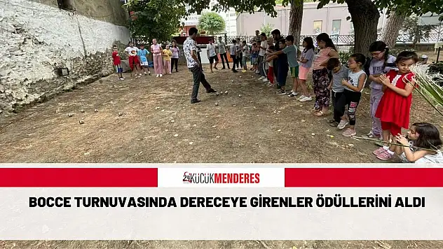 BOCCE TURNUVASINDA DERECEYE GİRENLER ÖDÜLLERİNİ ALDI