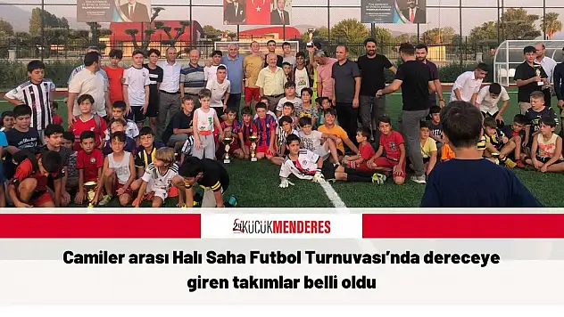 Camiler arası Halı Saha Futbol Turnuvası'nda dereceye giren takımlar belli oldu
