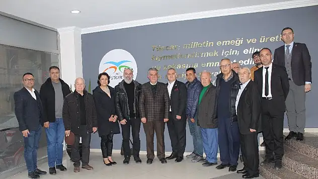 CHP İLÇE BAŞKANLIĞI'NDAN ÖDEMİŞ TİCARET ODASI'NA ZİYARET