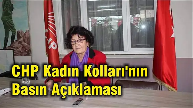 CHP Kadın Kolları'nın Basın Açıklaması