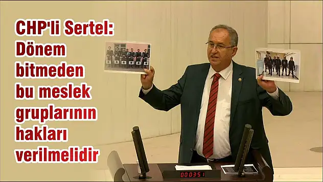 CHP'li Sertel: Dönem bitmeden bu meslek gruplarının hakları verilmelidir