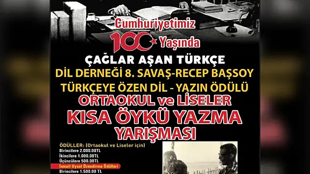 Dil Derneği 8. Savaş-Recep Başsoy 'Türkçemize Özen' Dil-Yazın Ödülleri Ödemiş'te!