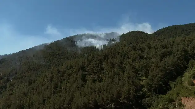 Helikopterler yangın göletini kullanamıyor!