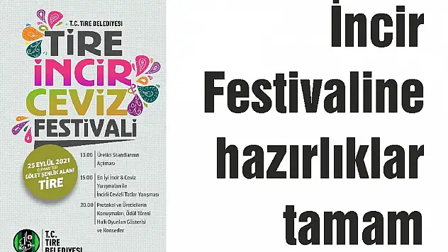 İncir Festivaline hazırlıklar tamam