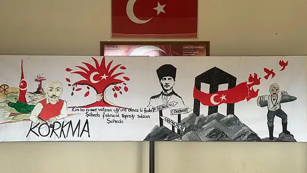 “İstiklal Marşımızın Kabulü ve Çanakkale Zaferimiz' resim çalışmamız