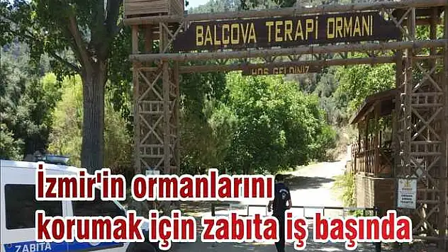 İzmir'in ormanlarını korumak için zabıta iş başında