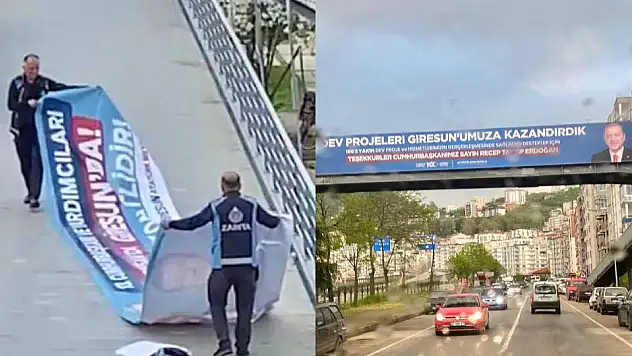 ‘Kamusal alan’ gerekçesiyle Kılıçdaroğlu’nun pankartı indirildi