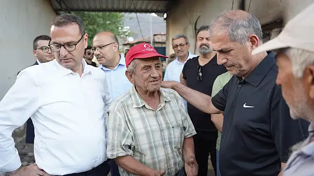 Karadoğan ve Köseler'de Yangın Bölgesine Ziyaret