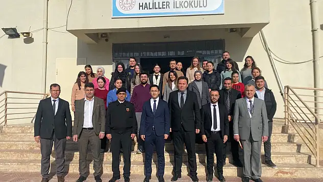 Kaymakam Murat Karahan ve İlçe Milli Eğitim Müdürü Mehmet AK, Haliller İlkortaokulu'nu Ziyaret Etti