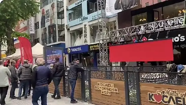 Kılıçdaroğlu’nun yer aldığı ekranı kararttılar