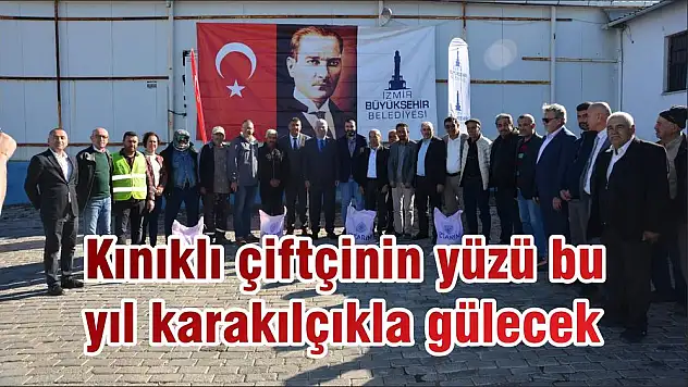 Kınıklı çiftçinin yüzü bu yıl karakılçıkla gülecek