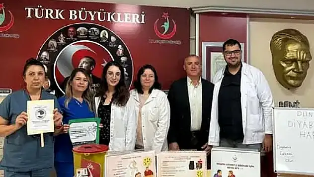 Kiraz Devlet Hastanesi'nde Diyabet Günü İçin Farkındalık Etkinliği