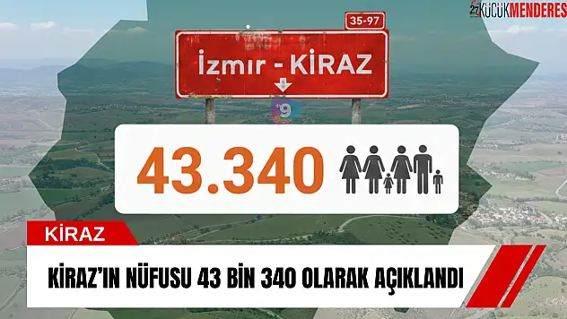 Kiraz'ın nüfusu 43 bin 340 olarak açıklandı