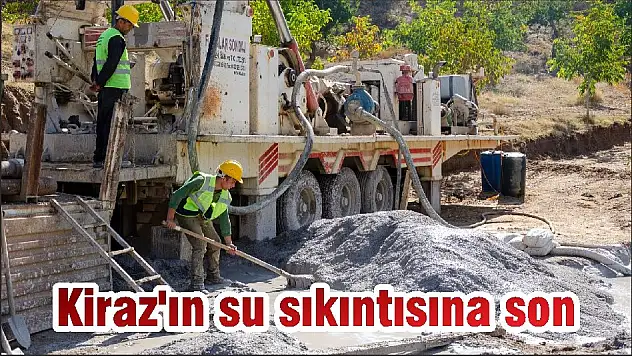 Kiraz'ın su sıkıntısına son
