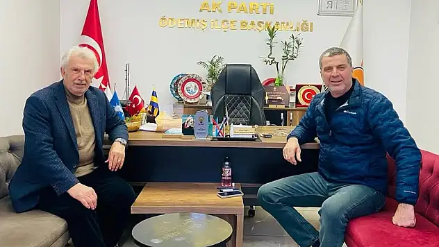 MEHMET ERİŞ'TEN ÖDEMİŞ AK PARTİ İLÇE BAŞKANI MURAT ÖNCEL'E ZİYARET