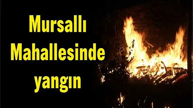 Mursallı Mahallesinde yangın