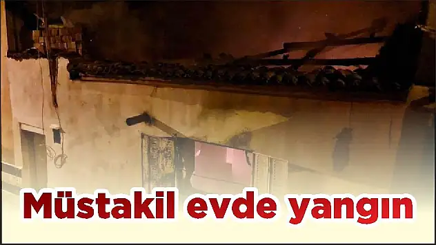 Müstakil evde yangın