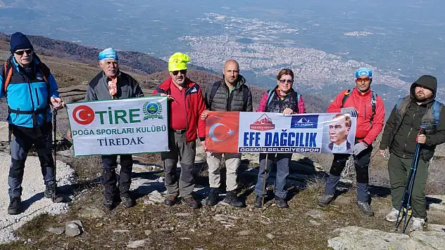 Ödemiş Belediyespor Dağcılık Kolu ve Efe Dağcılık Kulübü Güme Dağı'na Zirve Yürüyüşü Gerçekleştirdi