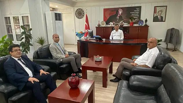 Ödemiş cezaevi müdürlerinden Kaymakam Erdoğan'a ziyaret