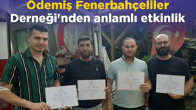 Ödemiş Fenerbahçeliler Derneği'nden anlamlı etkinlik
