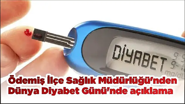 Ödemiş İlçe Sağlık Müdürlüğü'nden Dünya Diyabet Günü'nde açıklama