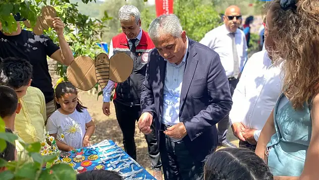 Ödemiş İlçe Tarım ve Orman Müdürlüğü'nden Pirinççi İlkokulu öğrencileriyle örnek su tasarrufu projesi