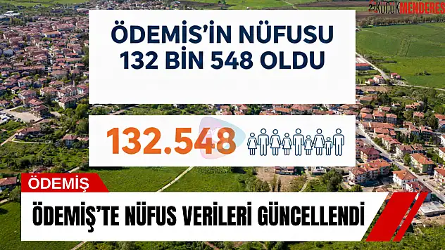 Ödemiş'te nüfus verileri güncellendi