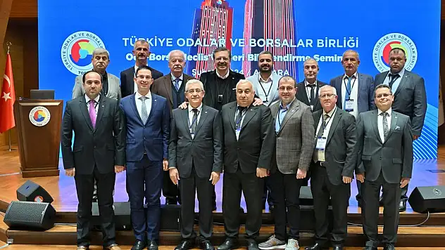 ÖDEMİŞ TİCARET BORSASI TOBB MECLİS ÜYELERİ BİLGİLENDİRME SEMİNERİ'NE KATILIM SAĞLADI