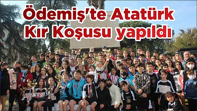 Ödemiş'te Atatürk Kır Koşusu yapıldı