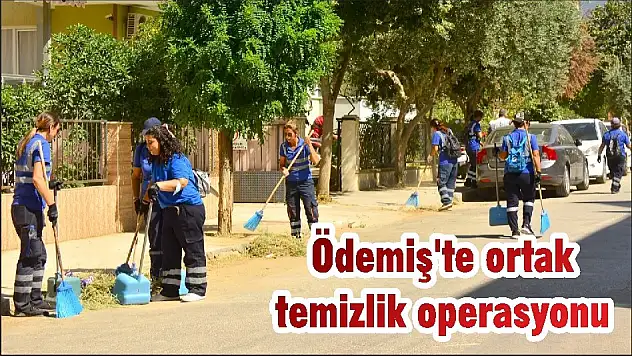 Ödemiş’te ortak temizlik operasyonu