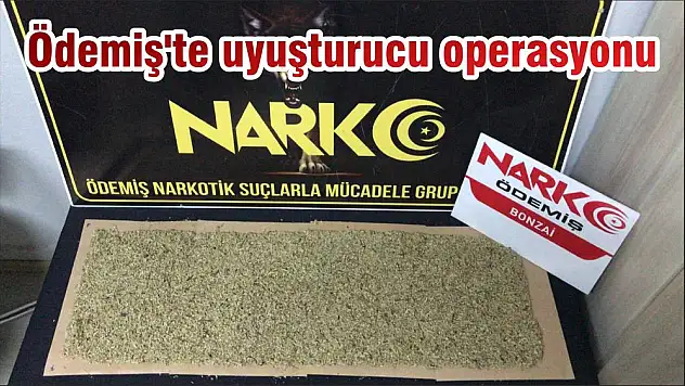 Ödemiş'te uyuşturucu operasyonu